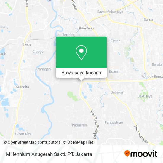 Peta Millennium Anugerah Sakti. PT