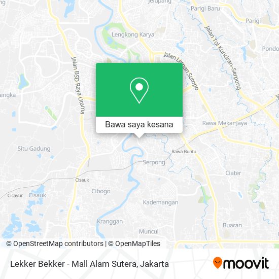 Peta Lekker Bekker - Mall Alam Sutera