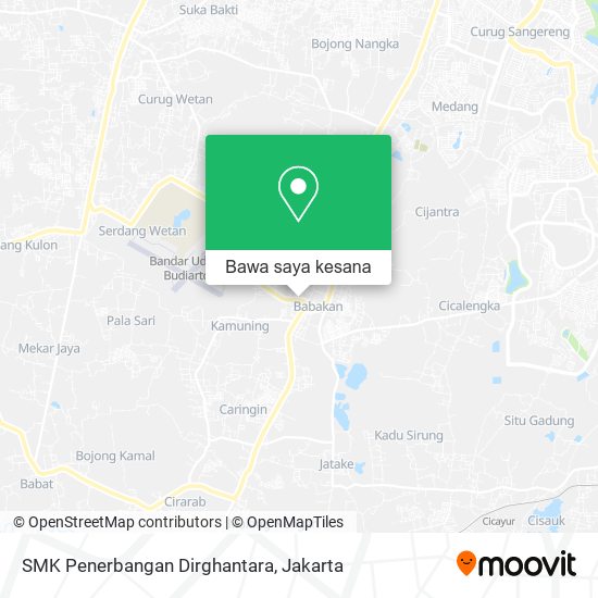 Peta SMK Penerbangan Dirghantara