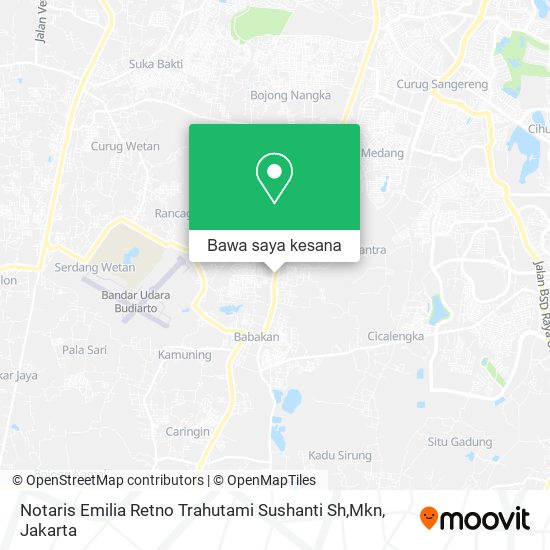 Peta Notaris Emilia Retno Trahutami Sushanti Sh,Mkn