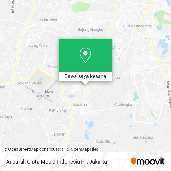 Peta Anugrah Cipta Mould Indonesia PT