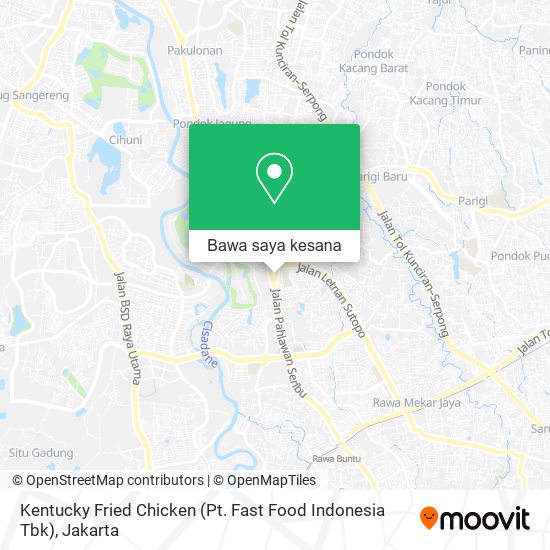 Peta Kentucky Fried Chicken (Pt. Fast Food Indonesia Tbk)