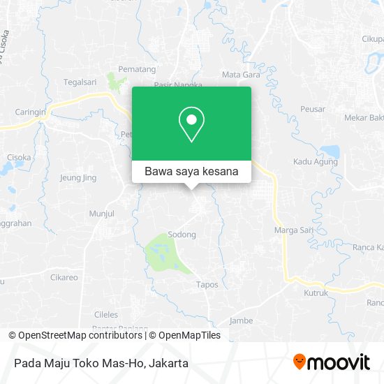 Peta Pada Maju Toko Mas-Ho