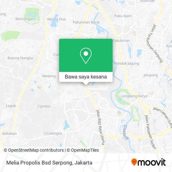 Peta Melia Propolis Bsd Serpong
