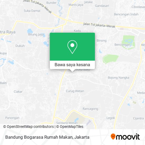 Peta Bandung Bogarasa Rumah Makan