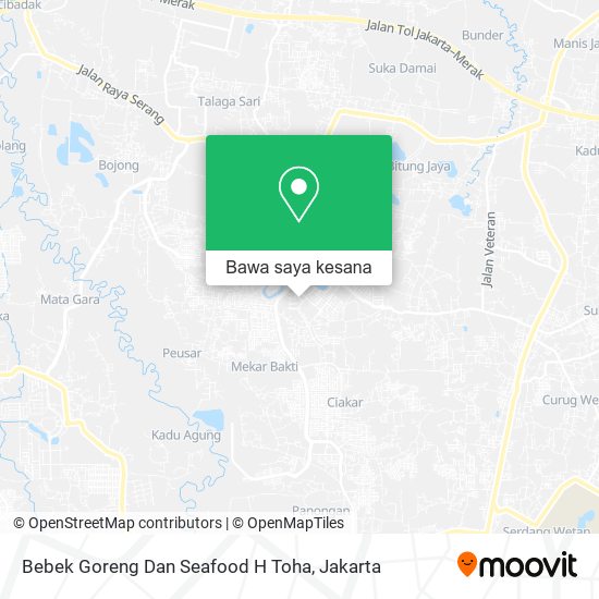 Peta Bebek Goreng Dan Seafood H Toha