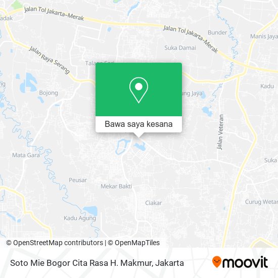 Peta Soto Mie Bogor Cita Rasa H. Makmur