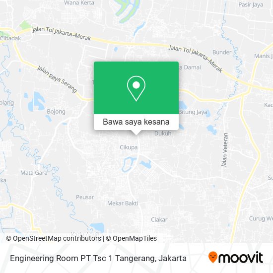 Peta Engineering Room PT Tsc 1 Tangerang