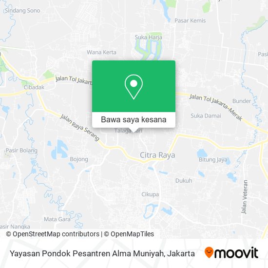 Peta Yayasan Pondok Pesantren Alma Muniyah