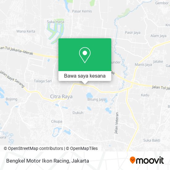 Peta Bengkel Motor Ikon Racing