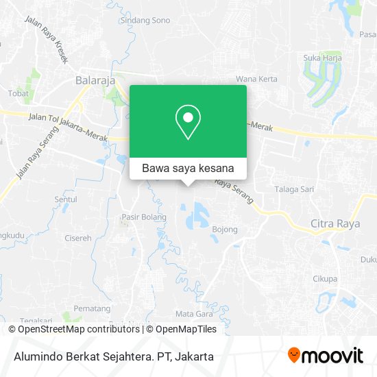 Peta Alumindo Berkat Sejahtera. PT