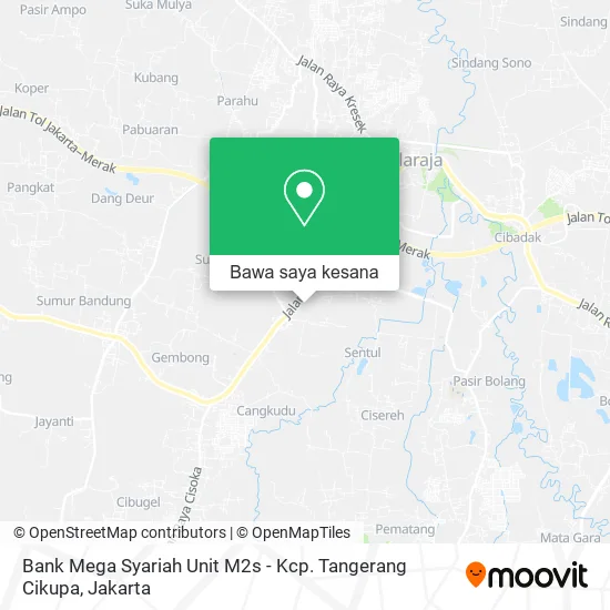 Peta Bank Mega Syariah Unit M2s - Kcp. Tangerang Cikupa