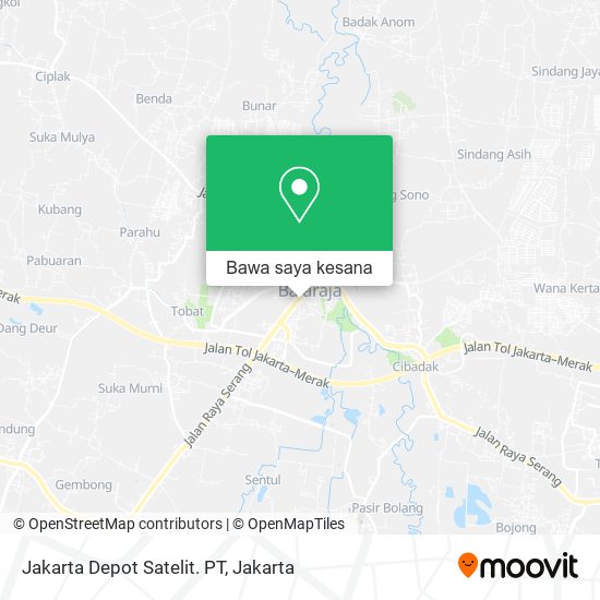 Peta Jakarta Depot Satelit. PT