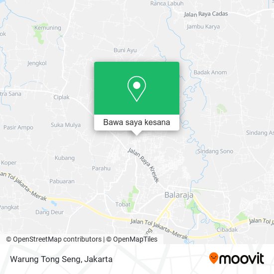 Peta Warung Tong Seng