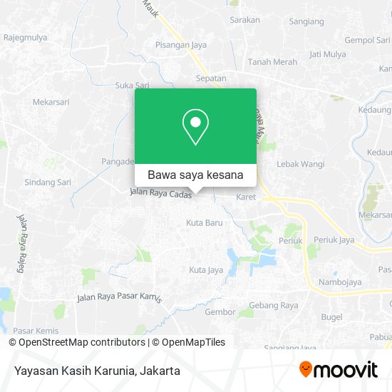 Peta Yayasan Kasih Karunia