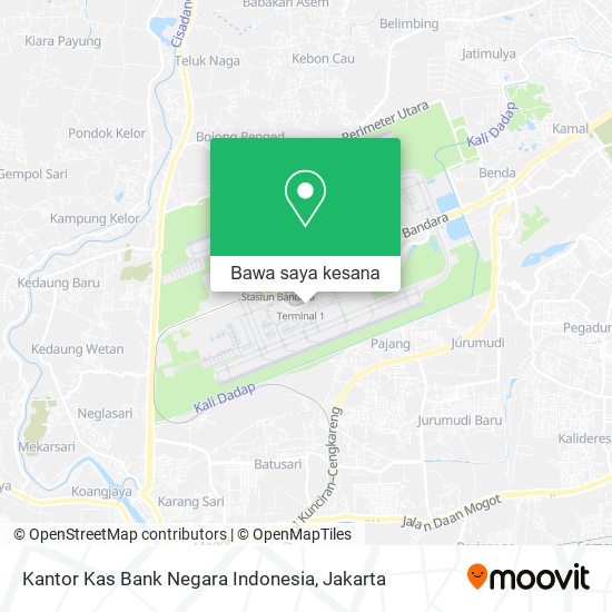 Peta Kantor Kas Bank Negara Indonesia