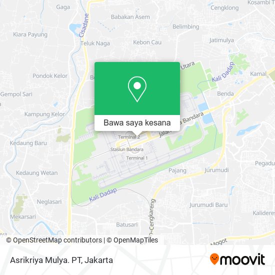 Peta Asrikriya Mulya. PT