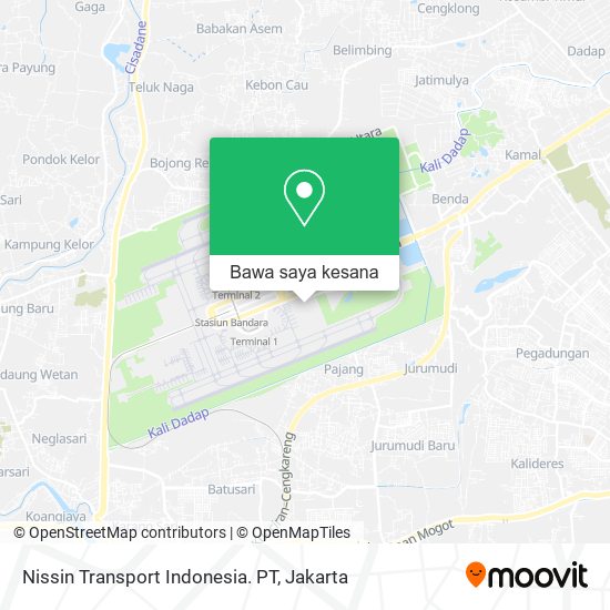 Peta Nissin Transport Indonesia. PT