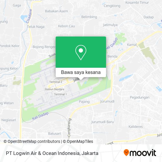 Peta PT Logwin Air & Ocean Indonesia
