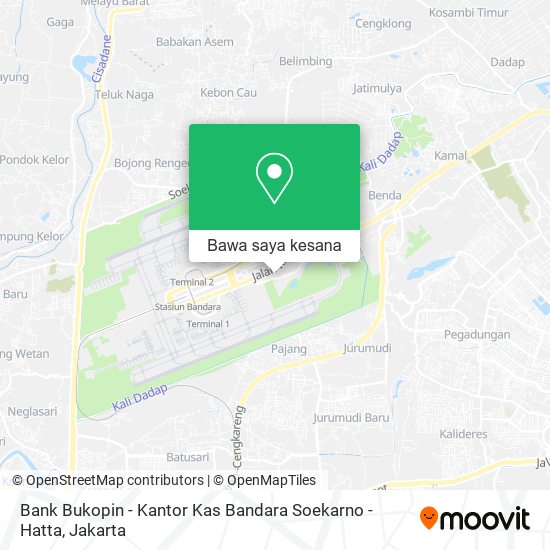 Peta Bank Bukopin - Kantor Kas Bandara Soekarno - Hatta