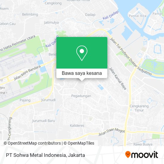 Peta PT Sohwa Metal Indonesia