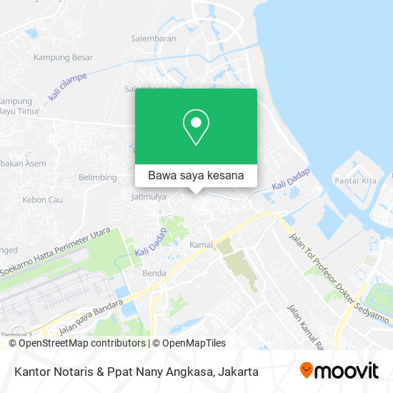 Peta Kantor Notaris & Ppat Nany Angkasa