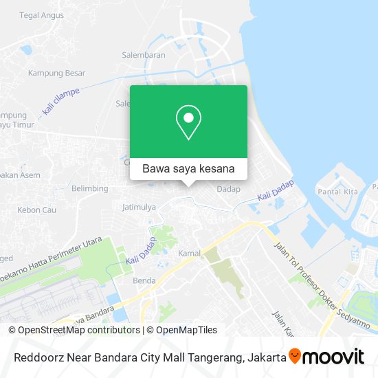 Peta Reddoorz Near Bandara City Mall Tangerang