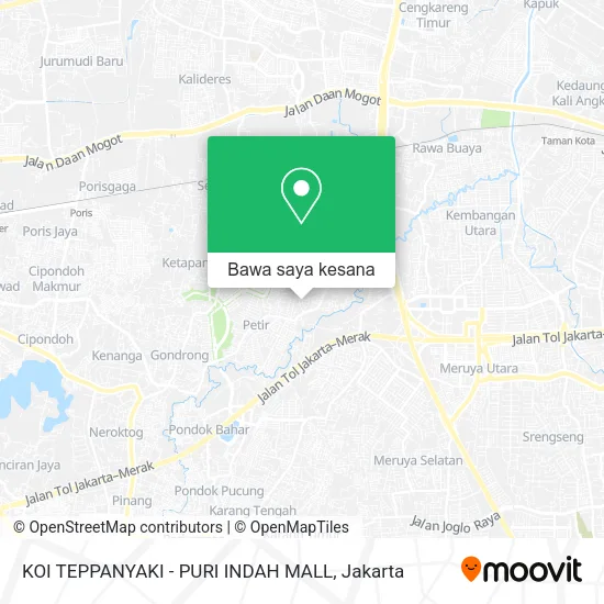 Peta KOI TEPPANYAKI - PURI INDAH MALL