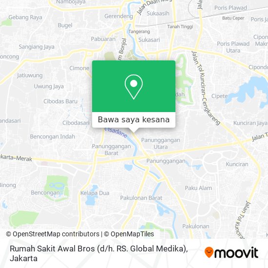 Peta Rumah Sakit Awal Bros (d / h. RS. Global Medika)