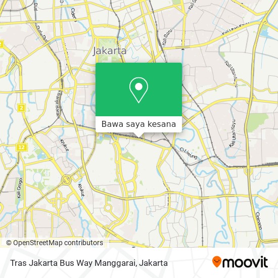 Peta Tras Jakarta Bus Way Manggarai