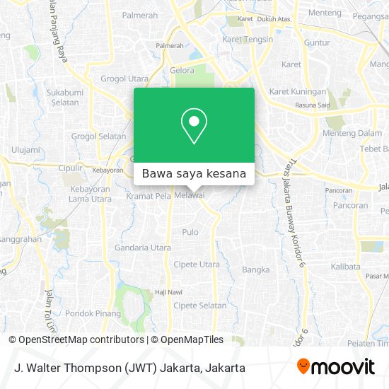 Peta J. Walter Thompson (JWT) Jakarta