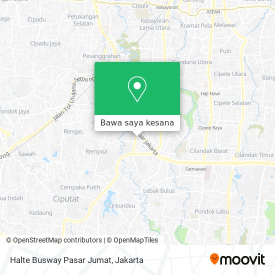 Peta Halte Busway Pasar Jumat