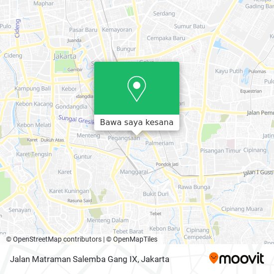 Peta Jalan Matraman Salemba Gang IX