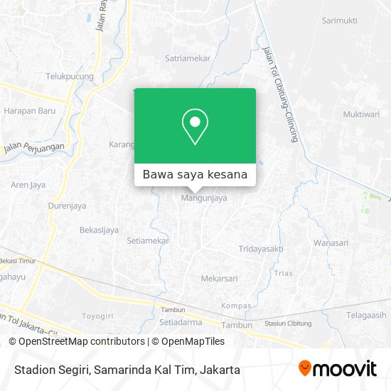 Peta Stadion Segiri, Samarinda Kal Tim