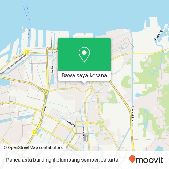 Peta Panca asta building jl plumpang semper