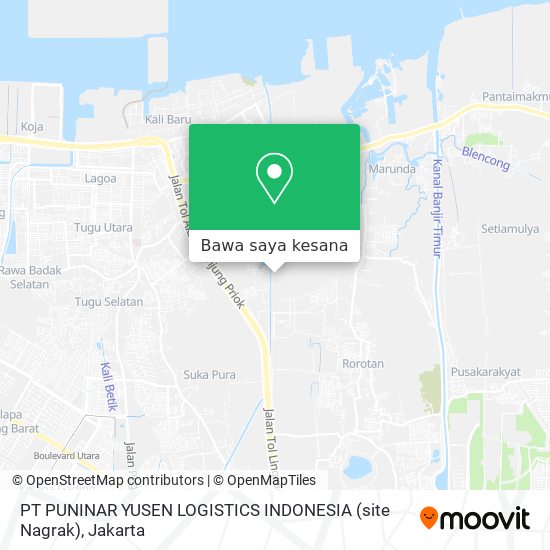 Peta PT PUNINAR YUSEN LOGISTICS INDONESIA (site Nagrak)