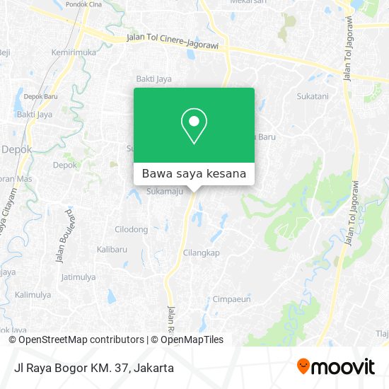 Peta Jl Raya Bogor KM. 37