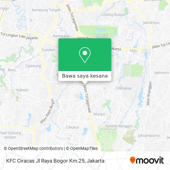 Peta KFC Ciracas Jl Raya Bogor Km.25