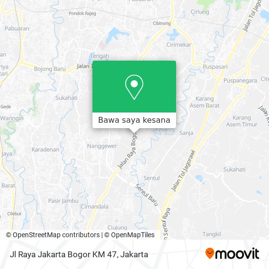 Peta Jl Raya Jakarta Bogor KM 47