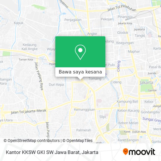 Peta Kantor KKSW GKI SW Jawa Barat