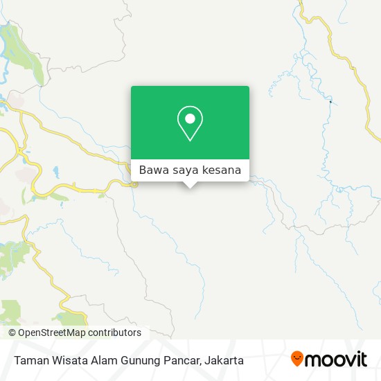 Peta Taman Wisata Alam Gunung Pancar