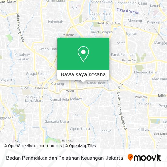 Peta Badan Pendidikan dan Pelatihan Keuangan