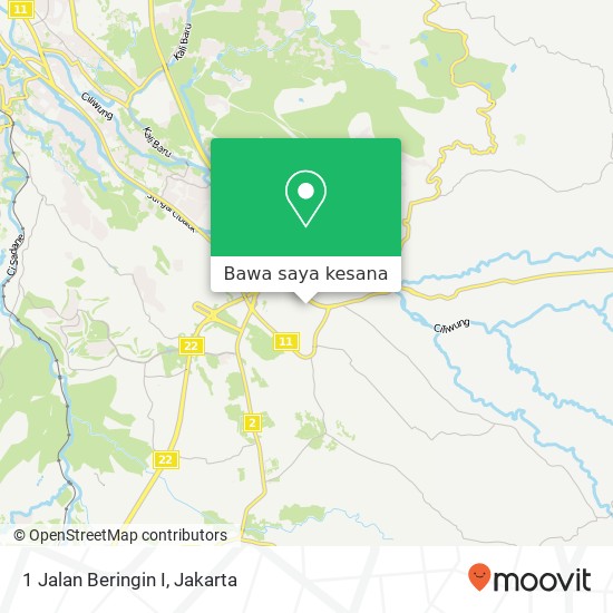 Peta 1 Jalan Beringin I