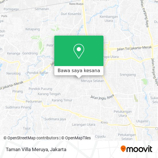 Peta Taman Villa Meruya