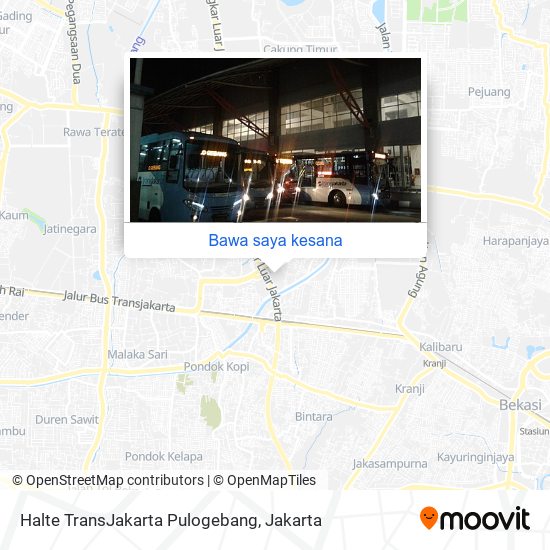 Peta Halte TransJakarta Pulogebang