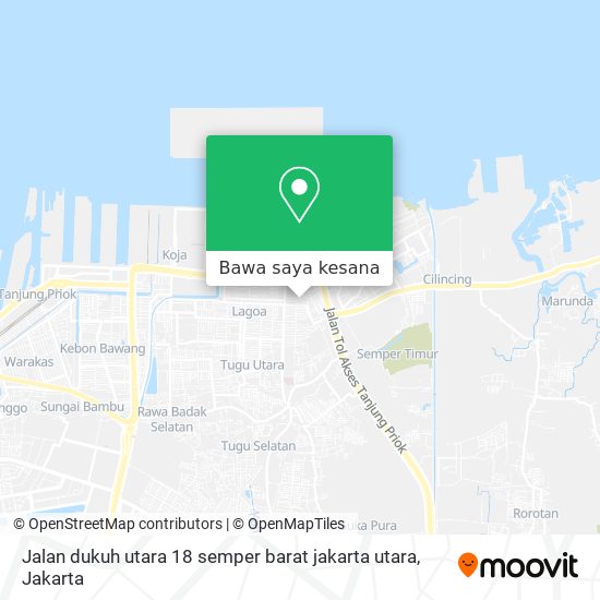 Peta Jalan dukuh utara 18 semper barat jakarta utara