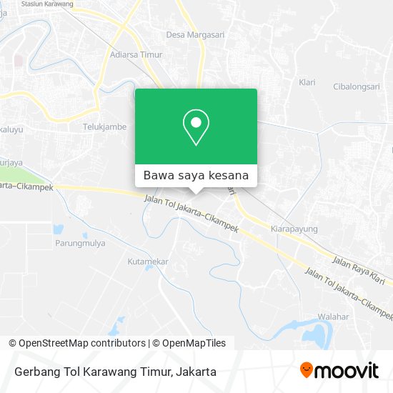 Peta Gerbang Tol Karawang Timur