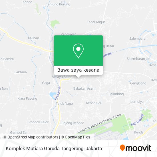 Peta Komplek Mutiara Garuda Tangerang