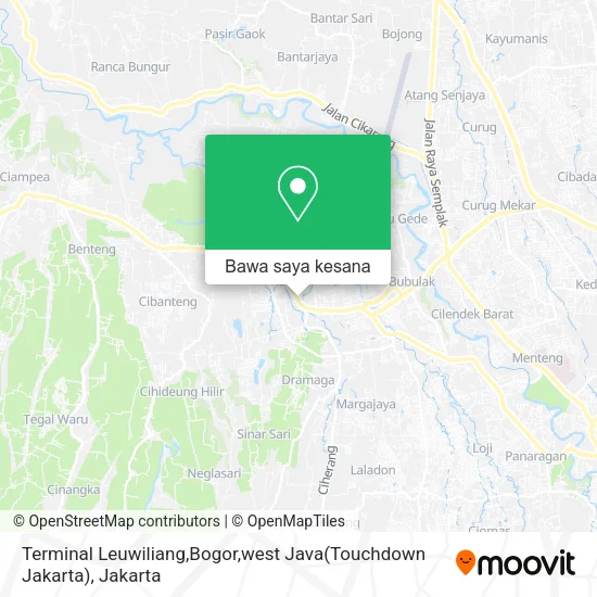 Peta Terminal Leuwiliang,Bogor,west Java(Touchdown Jakarta)