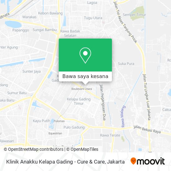 Peta Klinik Anakku Kelapa Gading - Cure & Care